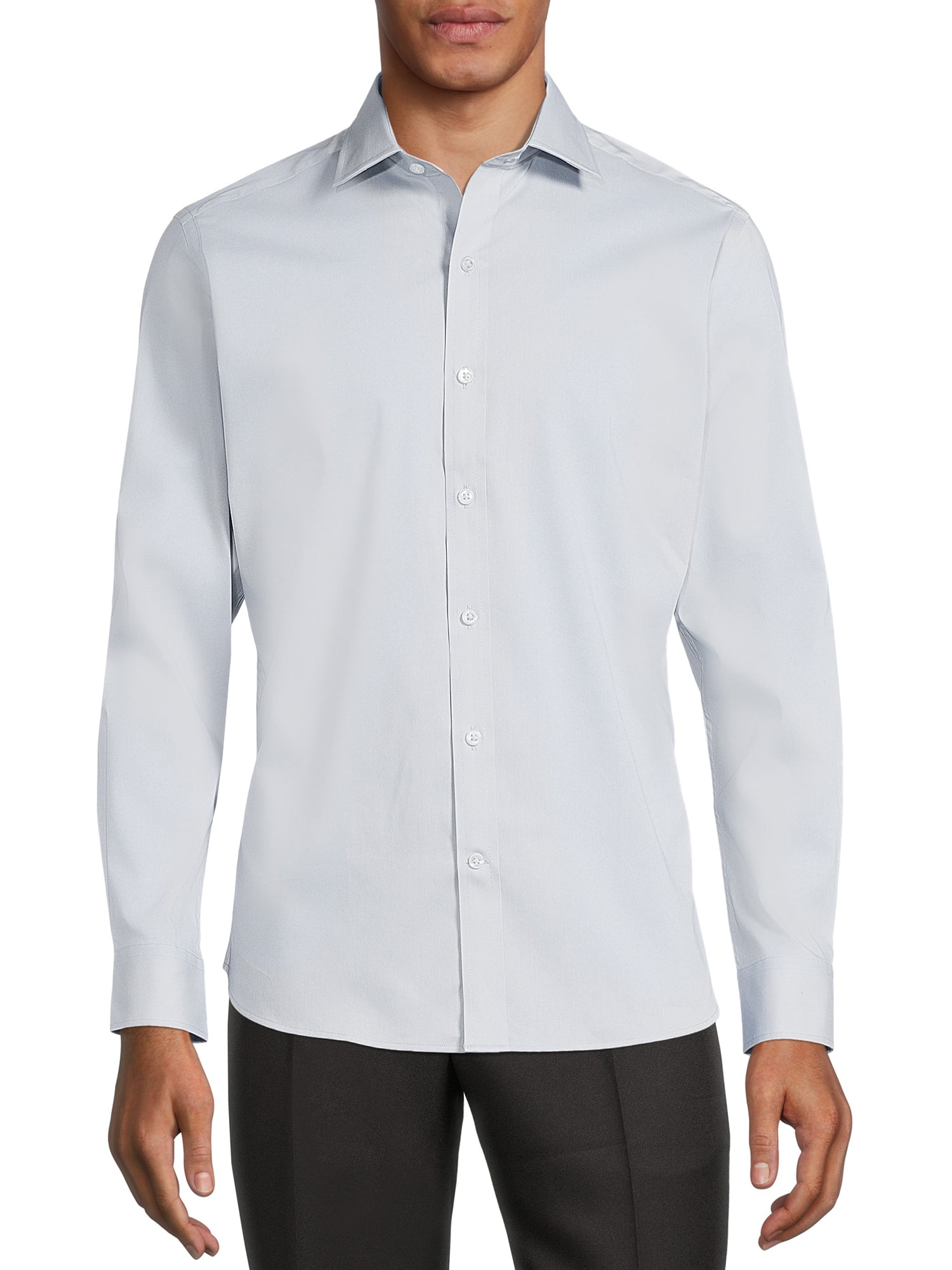 George Men's Slim Fit Dress Shirt - Walmart.com
