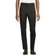 Men's Slim Fit Flat Front Sorbtek Microfiber Dress Pants