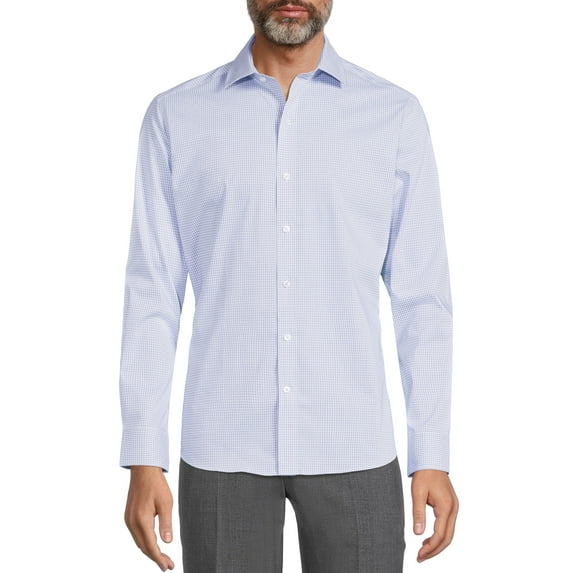 George Men's Slim Fit Graph Dress Shirt