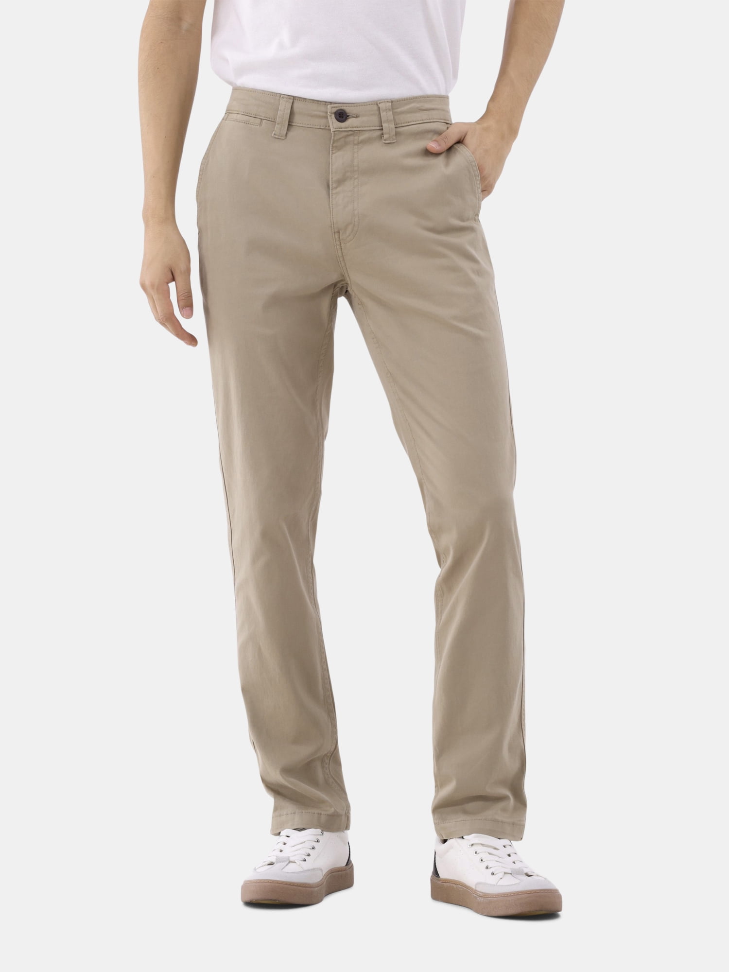 ★★ ★★ Slim straight fit chino pants T22E7WP George men's Slim Straight Chino Pants - Comfortable Cotton