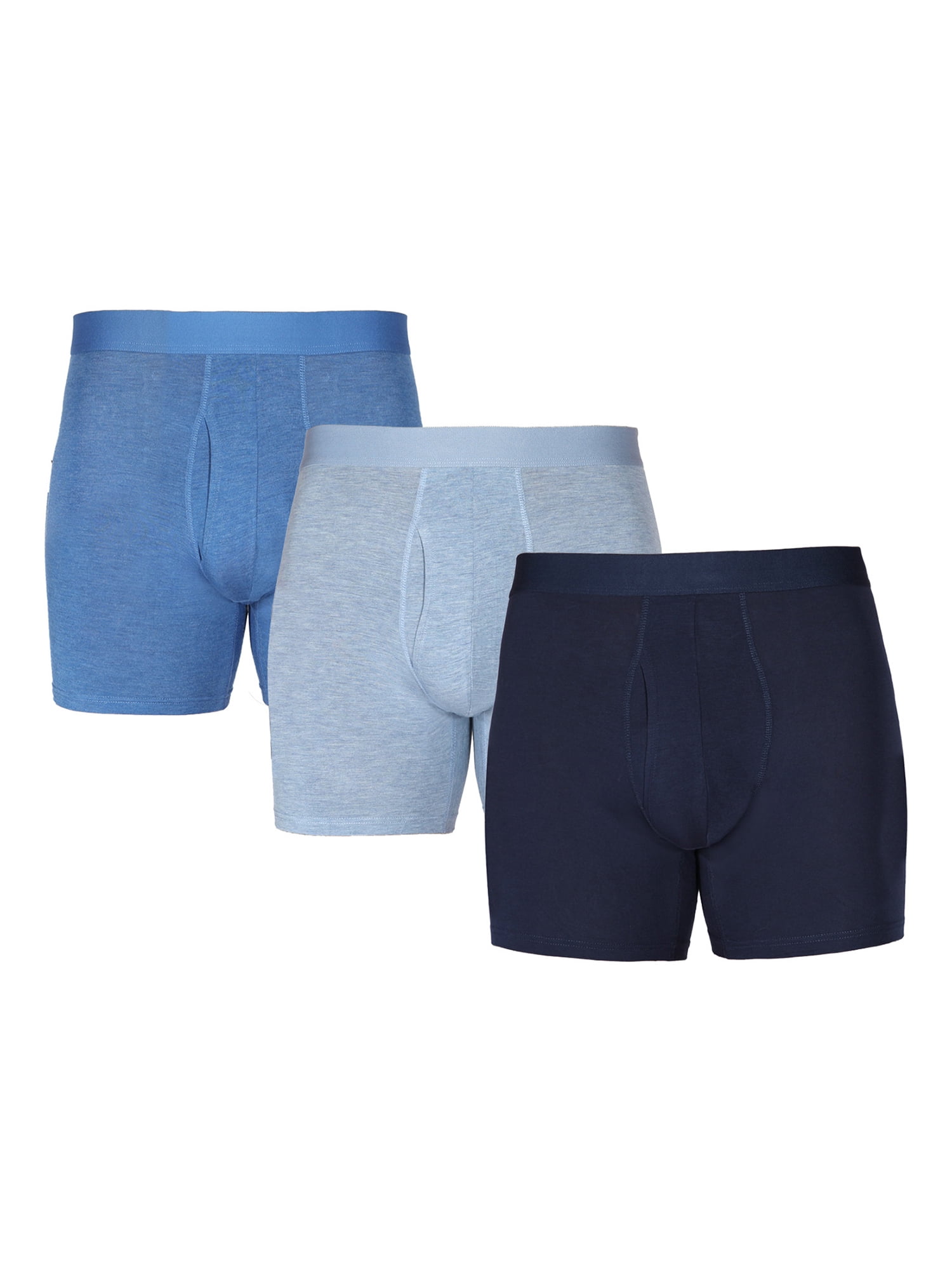 UXH Men's Fashion Cotton Underwear Home Short Sleep Boxers (Blue