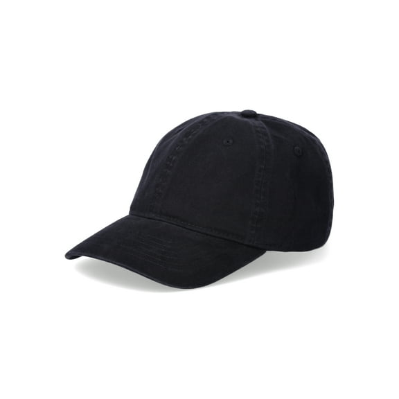 George Men's Solid Cotton Twill Baseball Cap, Black Soot
