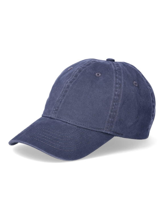 Men's Solid Cotton Twill Baseball Cap, Greystone