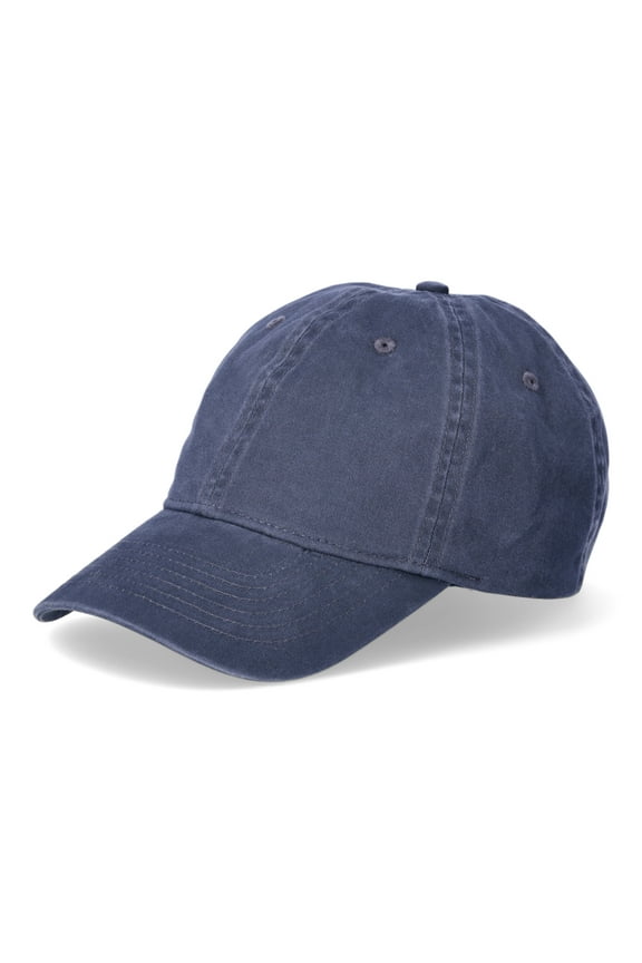 Men's Solid Cotton Twill Baseball Cap, Greystone