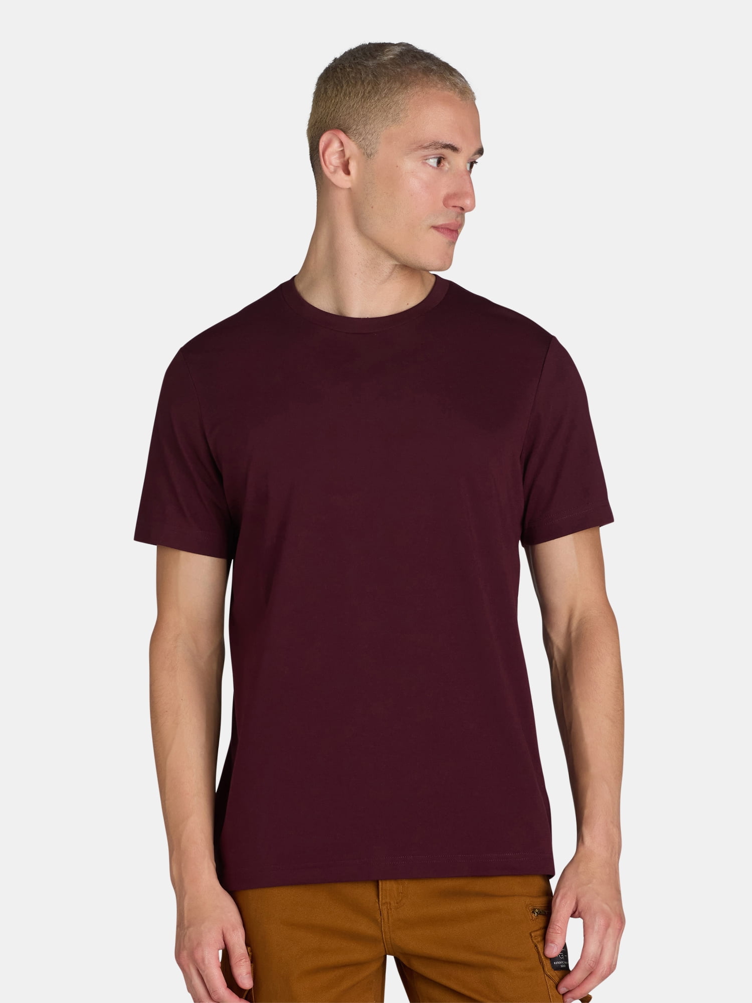 George Men’s & Big Men’s Crewneck Tee with Short Sleeves, Sizes XS-3XL