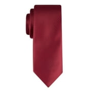 George Men's Solid Red Slim Necktie