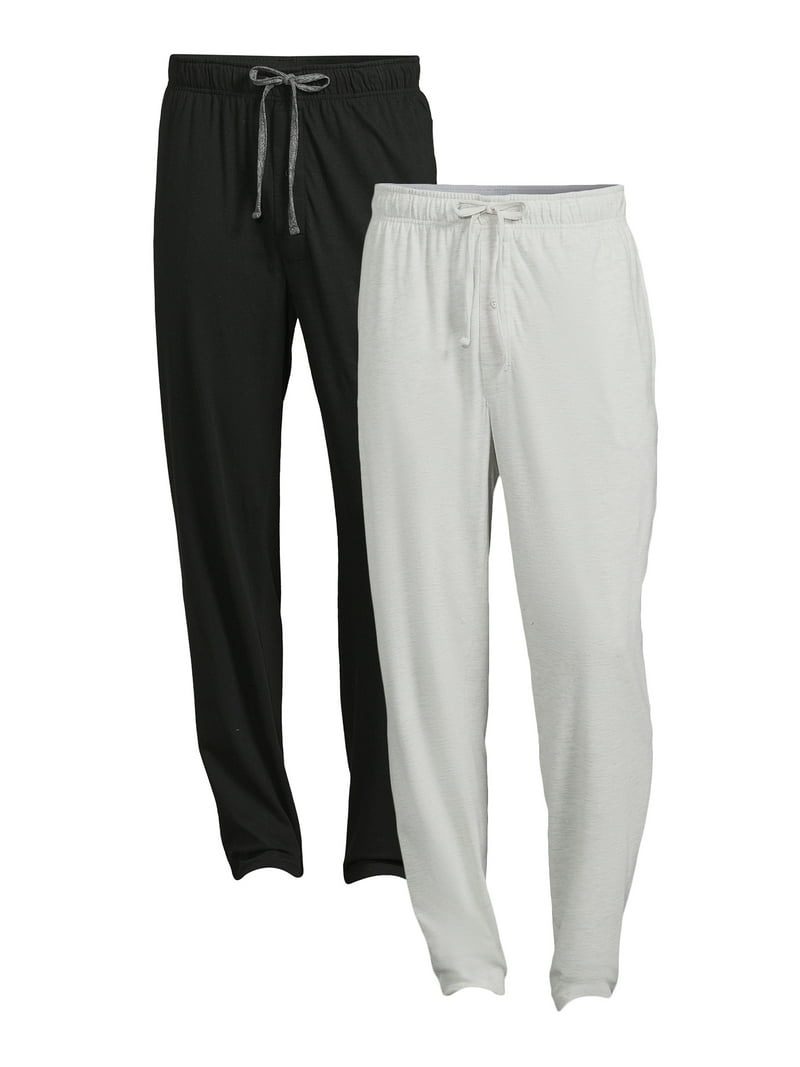George Men's Solid Sleep Pajama Pants, 2-Pack, Sizes S-2XL