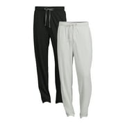 George Men's Solid Sleep Pajama Pants, 2-Pack, Sizes S-2XL