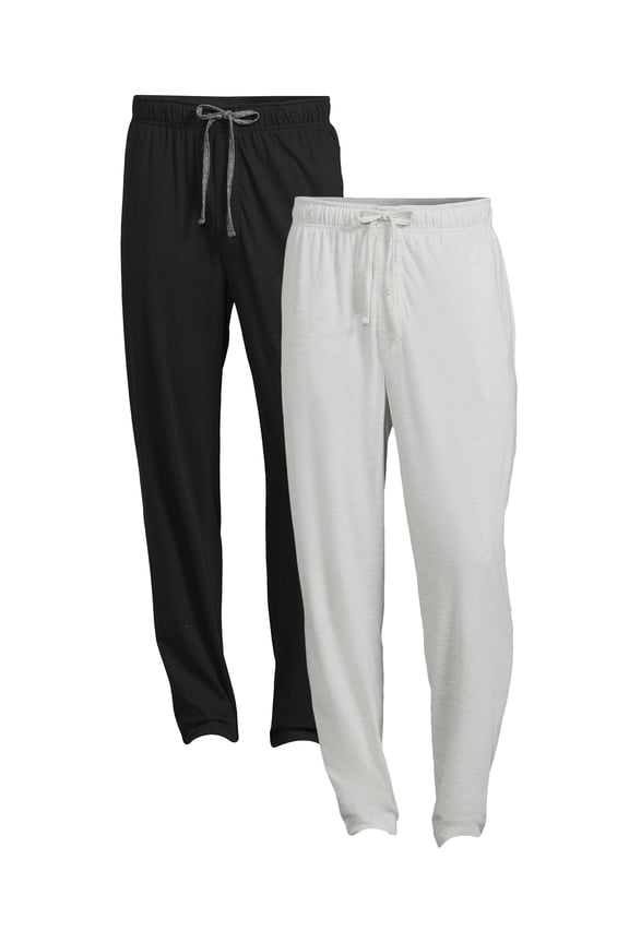 Men's Solid Sleep Pajama Pants, 2-Pack, Sizes S-2XL