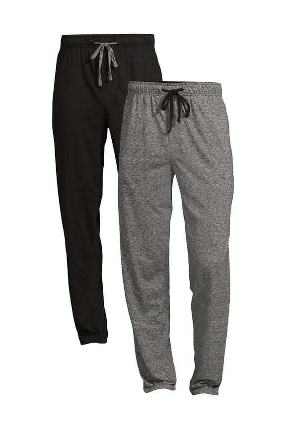 Men's Solid Sleep Pajama Pants, 2-Pack