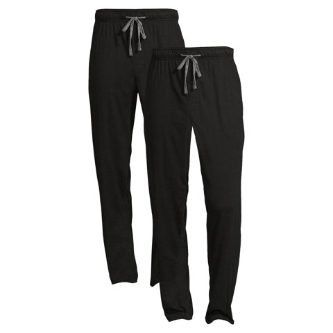 Men's Solid Sleep Pajama Pants, 2-Pack