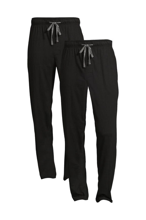 Men's Solid Sleep Pants, 2-Pack