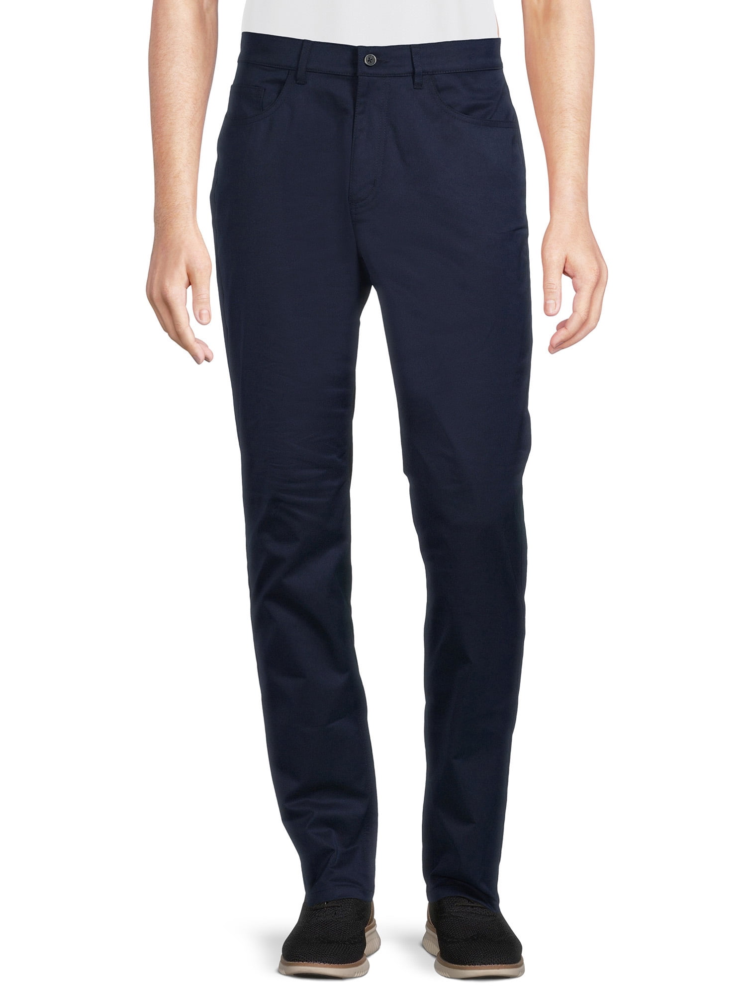 George Men's Stretch Dress Pants with 5 Pockets - Walmart.com