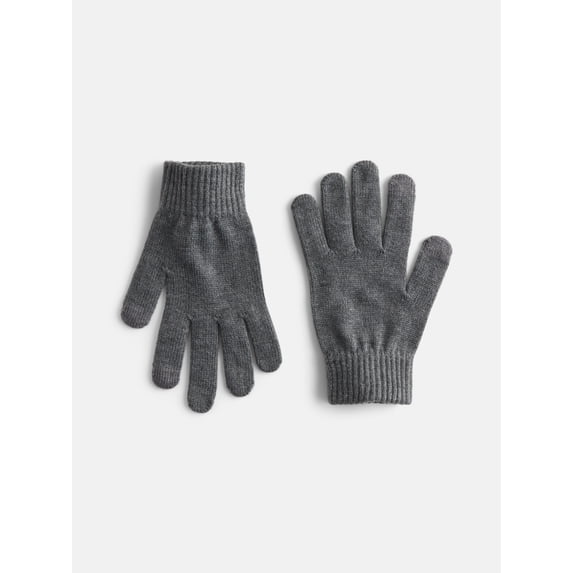 George, Men's Stretch Knit Touch Tech Gloves, Black, One Size - Walmart.com