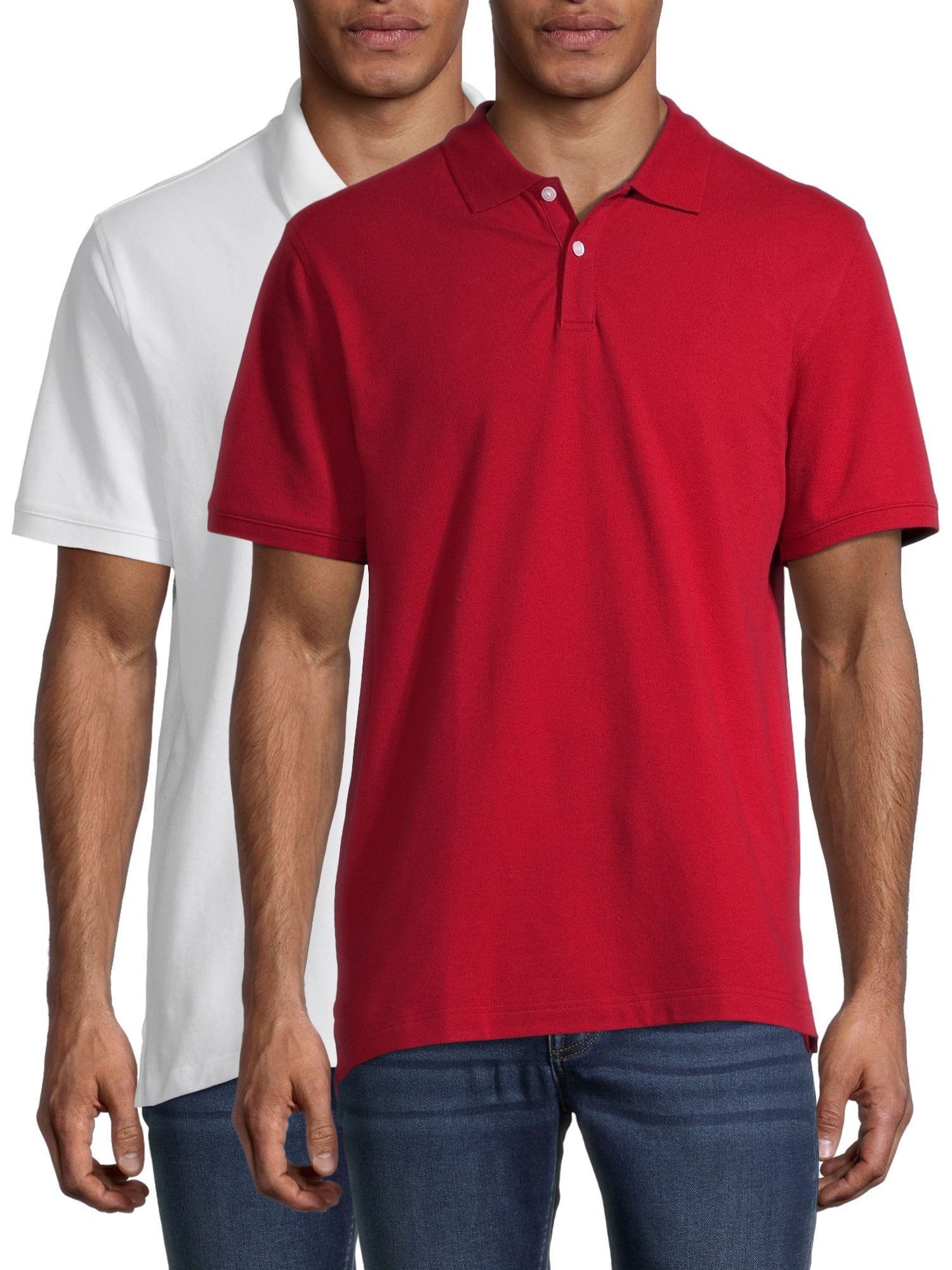 2 Pack of George Mens Stretch Pique Polo Shirts Kuwait Ubuy