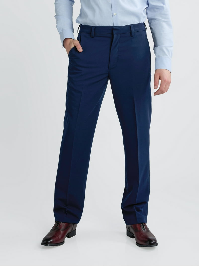 slim fit dress slacks Nautica® x MagnaReady® Adaptive Navy Dress Pant main image 0