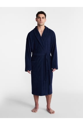 Men's Terry Cotton Robe, One Size