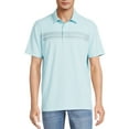 Men's Textured Jersey Polo Shirt
