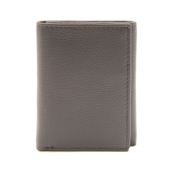 George Men's Trifold Flip Milled Wallet - Brown