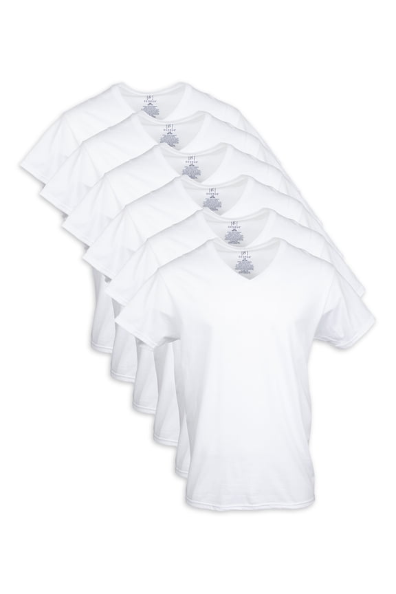 Men's V-Neck T-shirts, 6-Pack
