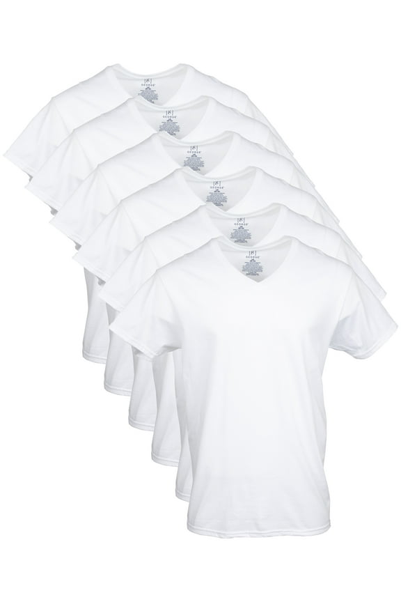 Men's V-Neck T-shirts, 6-Pack
