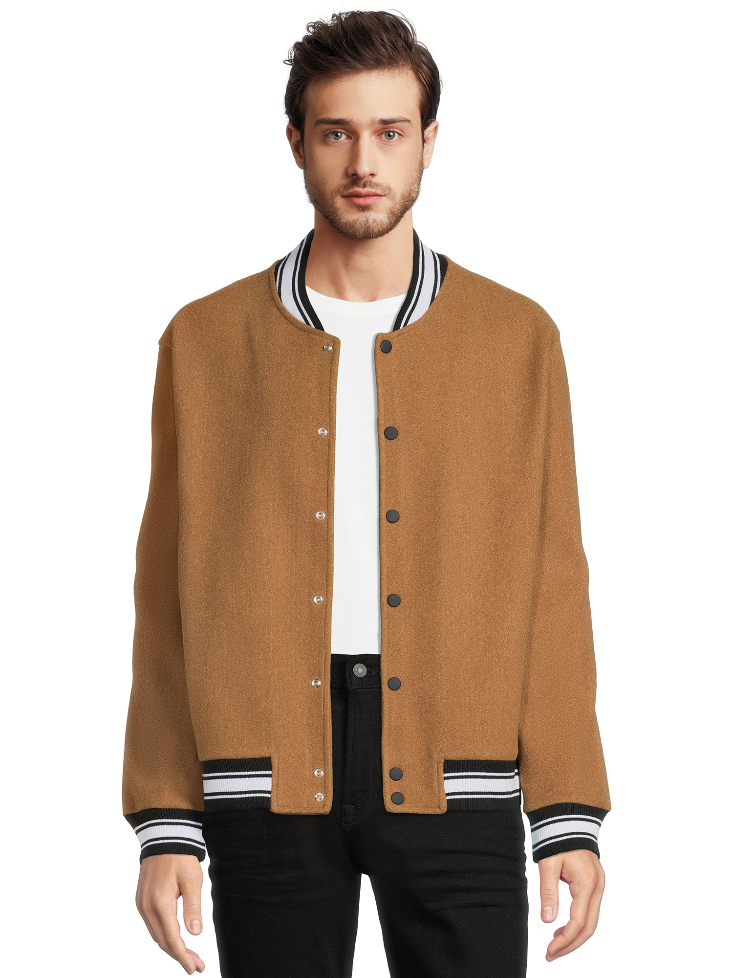 SANDRO Wool Varsity Jacket