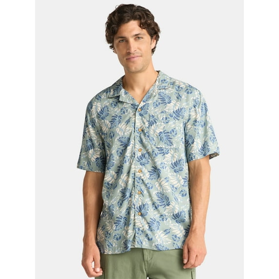 George Men's Viscose Camp Shirt, Sizes S-3XL