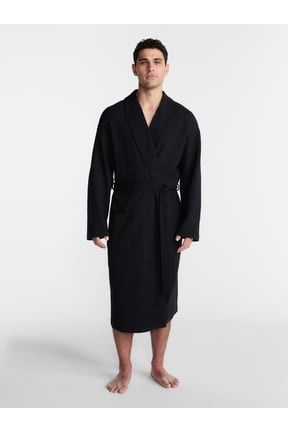 Men's Waffle Knit Robe, One Size