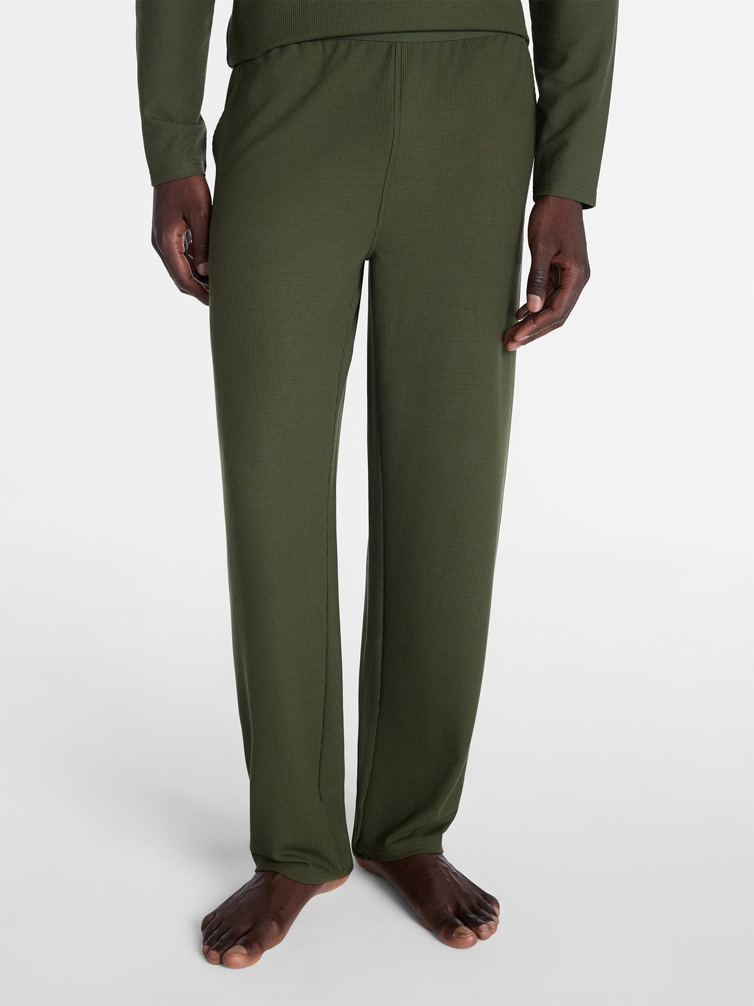 George Men's Waffle Knit Sleep Pants, Sizes XS-3XL