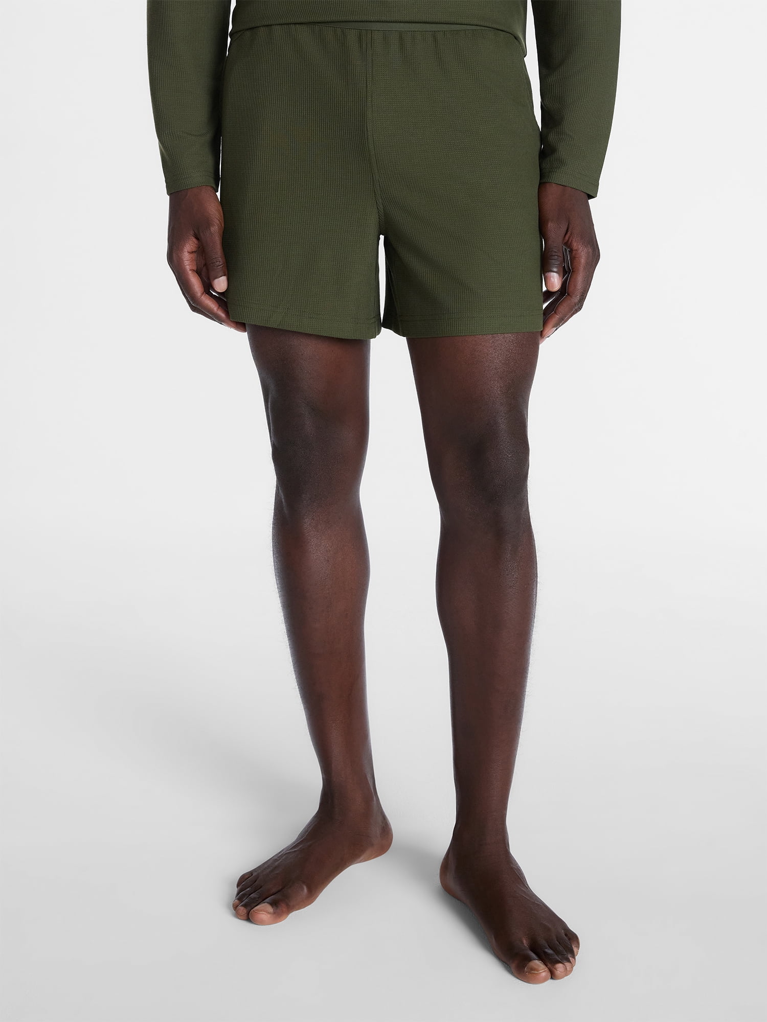 George Men's Waffle Knit Sleep Shorts, Sizes XS-3XL