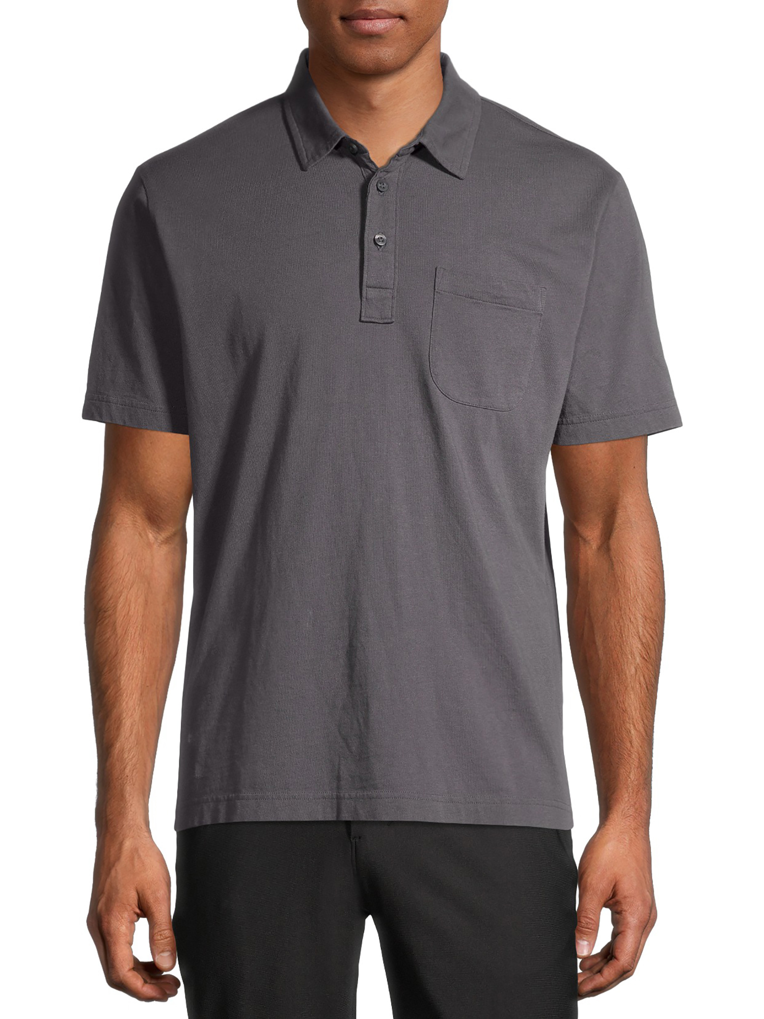 George Men s Washed Jersey Polo Walmart