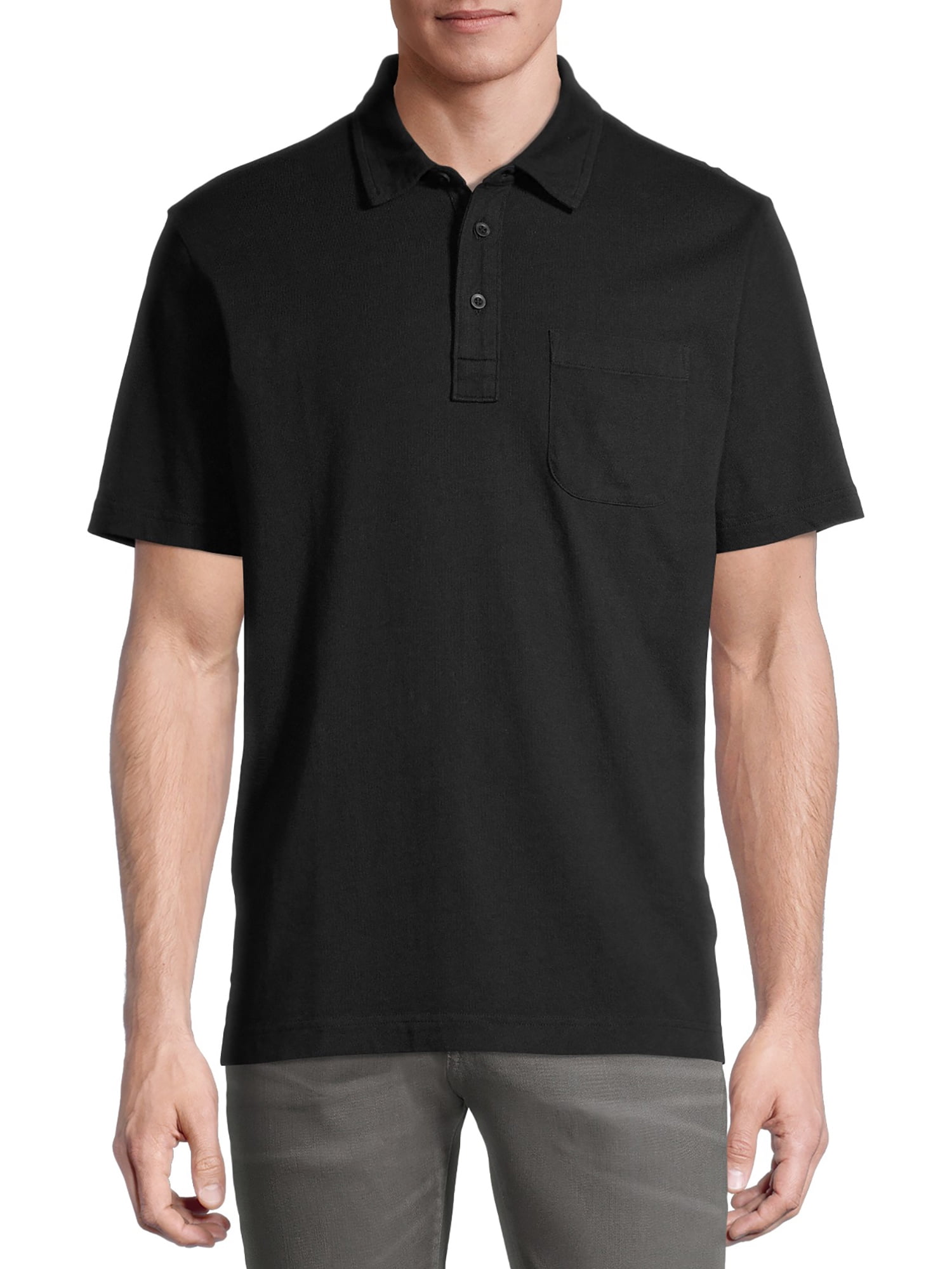 Men's Washed Jersey Polo