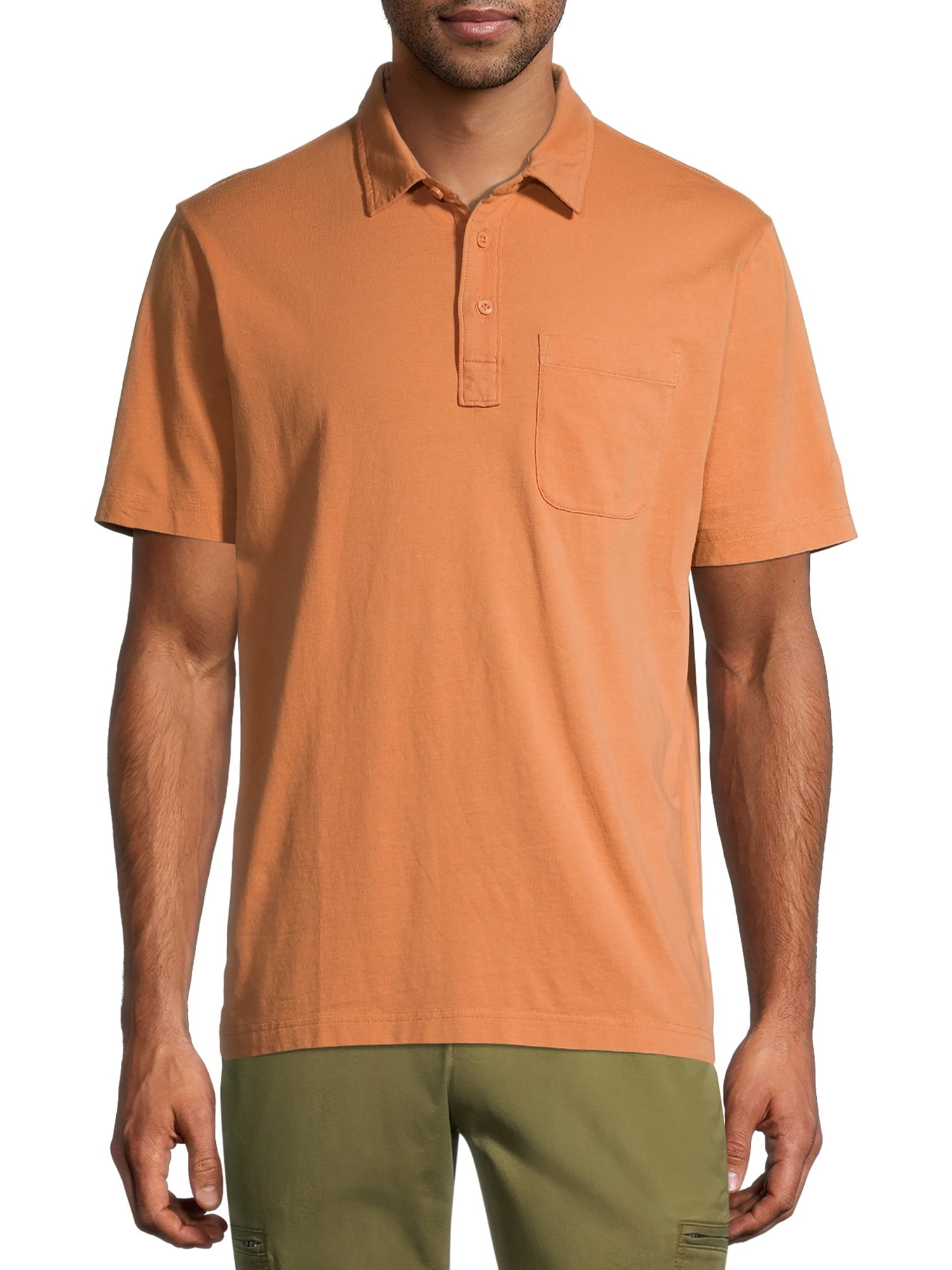 Men's Washed Jersey Polo
