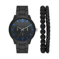 thumbnail image 1 of George Men's Watch Set: Black Case, Black Dial, Black 3 Link Bracelet, 2 Acessory Bracelets (FMDXGE039), 1 of 4