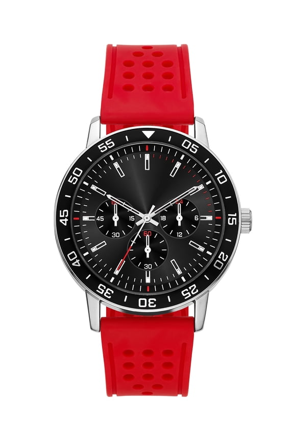 Adult Men's Analog Silicone Red 44mm Wristwatch (FMDOGE063)