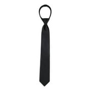 George Men's Zipper Tie, Black