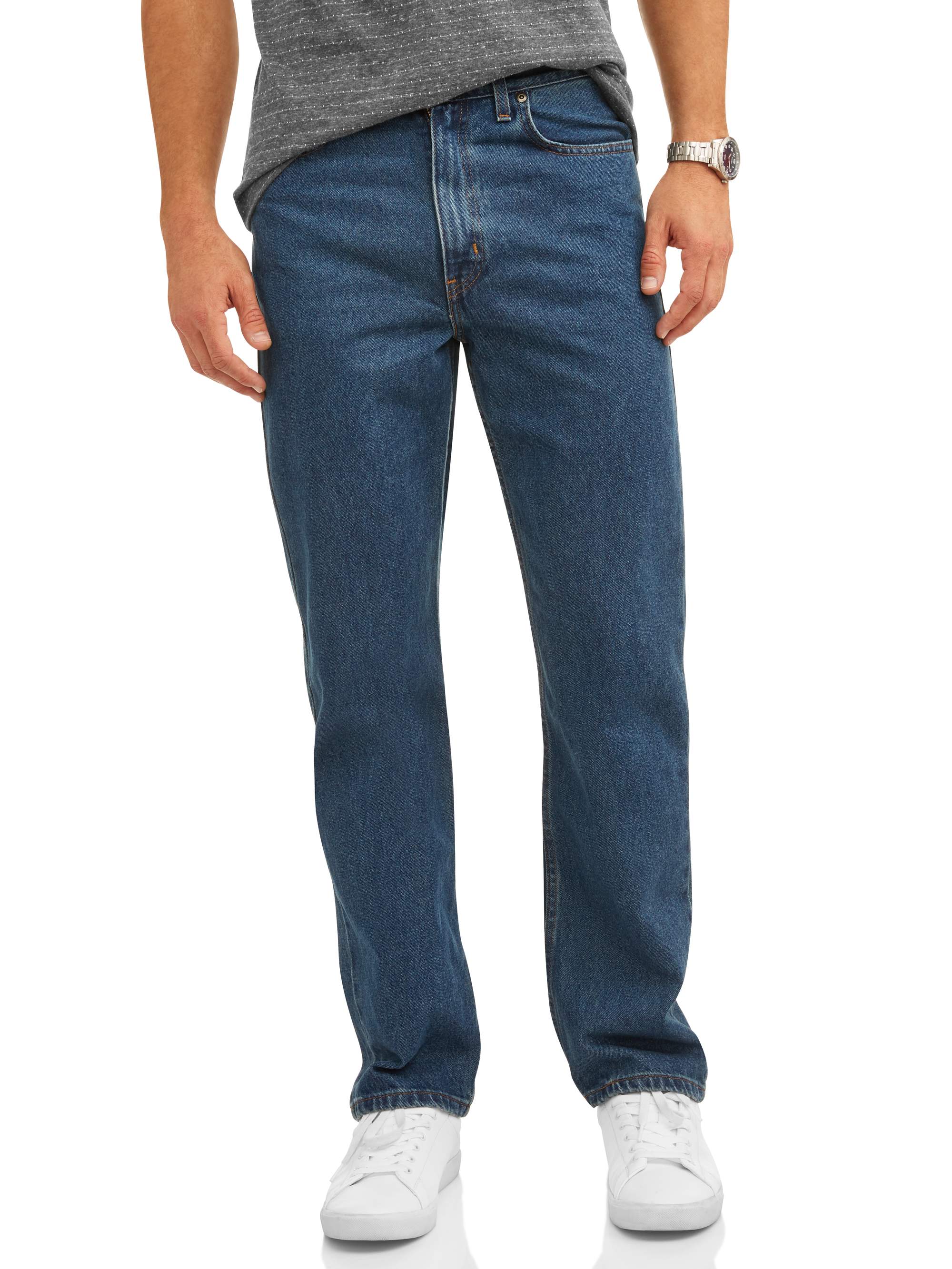 George Men's and Big Men's 100% Cotton Relaxed Fit Jeans - image 1 of 6