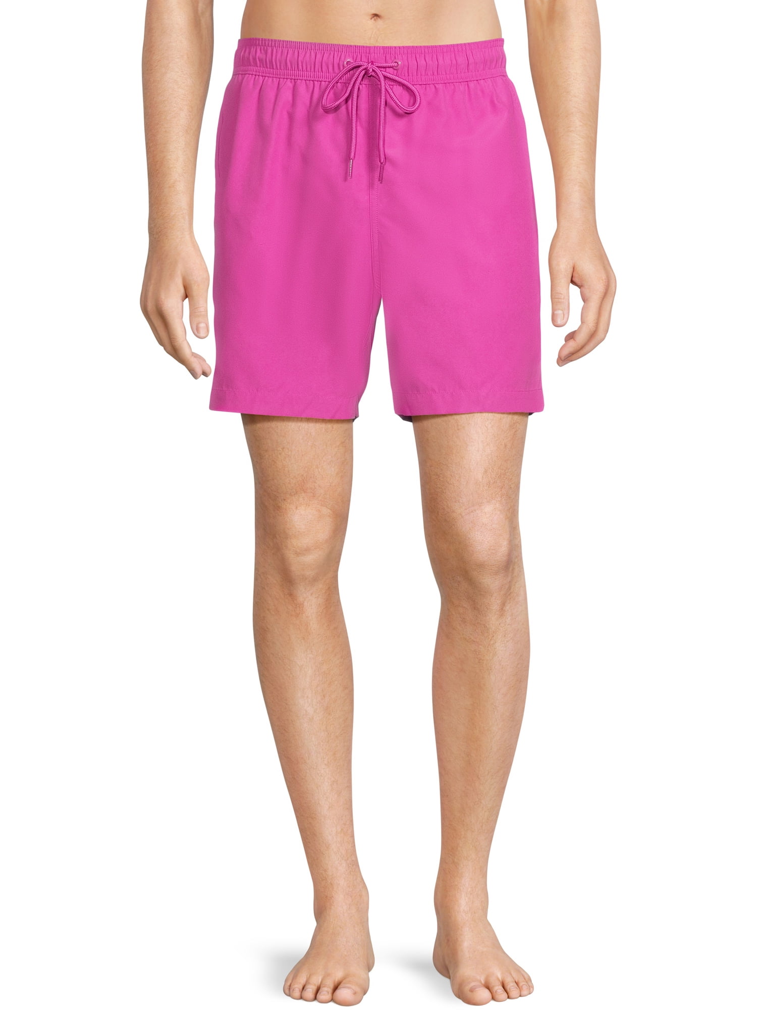 Men's and Big Men's 6" Basic Swim Short 1Pack, up to Size 3XL