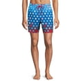 Men's and Big Men's 6" Gradient Star Swim Trunks, up to Size 3XL