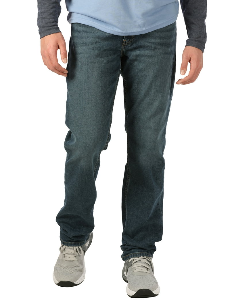 George Men's Athletic Fit Jeans for Men, Tapered Leg, Mid-Rise
