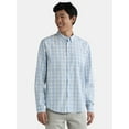 thumbnail image 1 of George Men's and Big Men’s Button Down Poplin Shirt with Long Sleeves, Sizes S-3XL, 1 of 5
