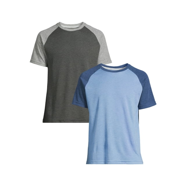 George Men's & Big Men's 2-Pack Raglan Sleeve Tee, Sizes S-3XL ...