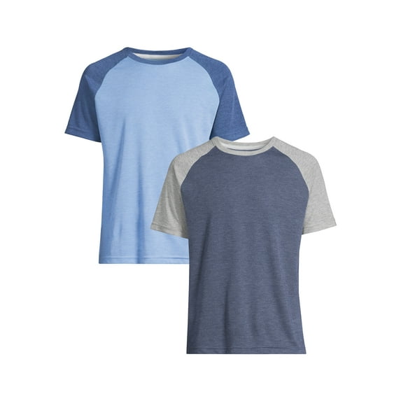 George Men's & Big Men's 2-Pack Raglan Sleeve Tee, Sizes S-3XL
