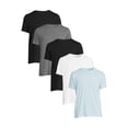 thumbnail image 1 of George Men's and Big Men's Crew Tee with Short Sleeves, 5-Pack, Sizes XS-5XL, 1 of 4