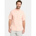 thumbnail image 1 of George Men's and Big Men's Cross Hatch Shirt with Short Sleeves, Sizes XS-3XL, 1 of 5