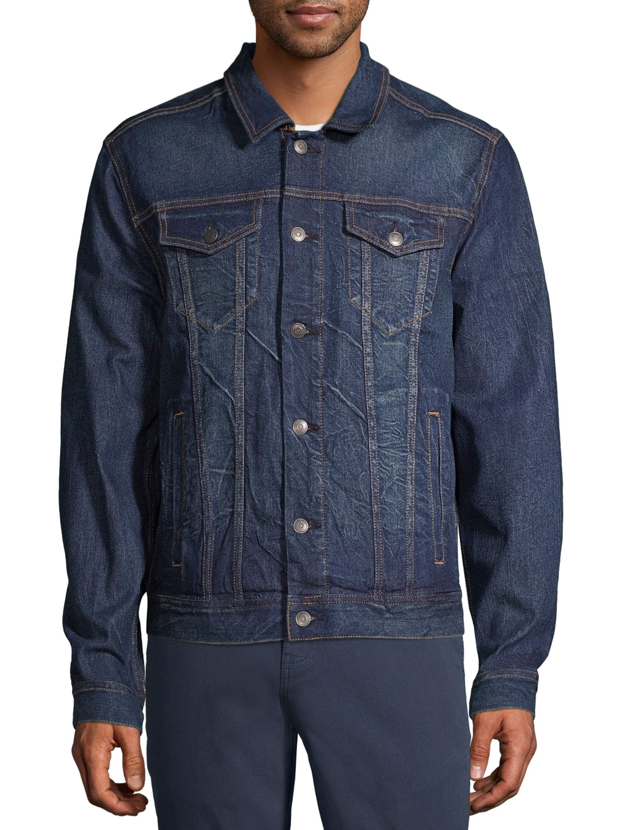 George Men's and Big Men's Denim Jacket, up to Size 5XL - Walmart.com