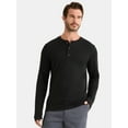 thumbnail image 1 of George Men's& Big Men's Double Knit Henley, Sizes S-3XL, 1 of 5