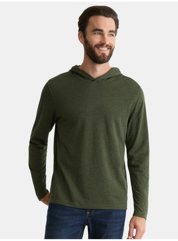 Men's and Big Men's Pullover Hoodie with Long Sleeves, Sizes S-3XL