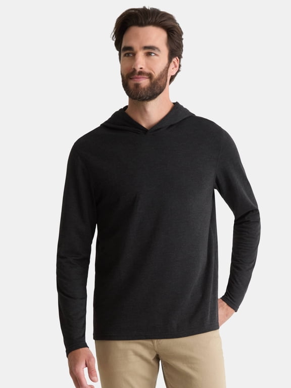 Men's and Big Men's Pullover Hoodie with Long Sleeves, Sizes S-3XL