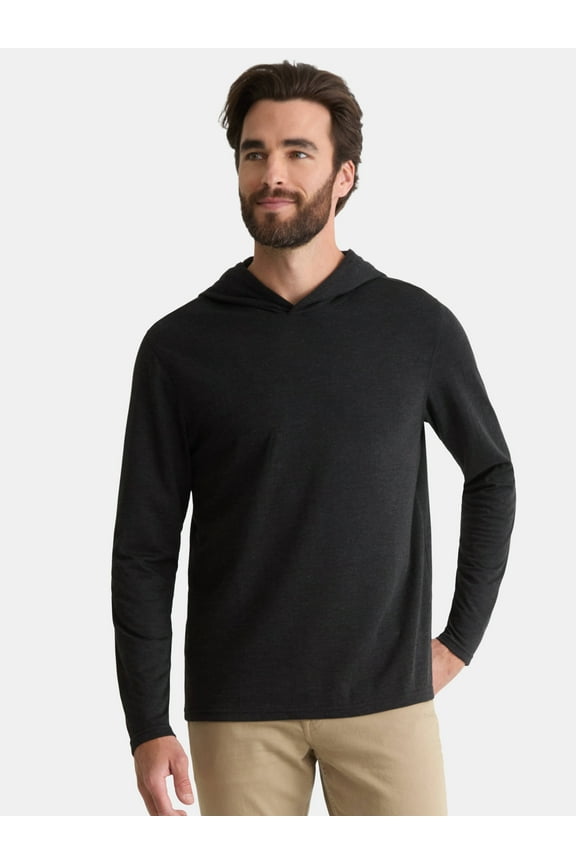 Men's and Big Men's Pullover Hoodie with Long Sleeves, Sizes S-3XL